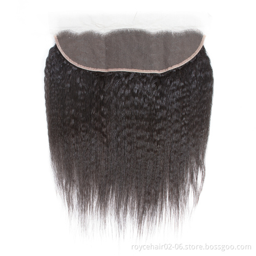 Straight Body Wave Deep Wave Water Wave Cuticle Aligned  Human Hair Ear to Ear Thin Invisible Silk Lace Frontal Closure